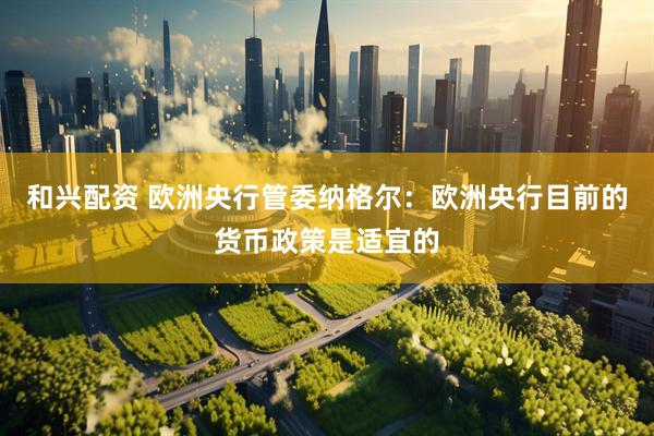 和兴配资 欧洲央行管委纳格尔：欧洲央行目前的货币政策是适宜的